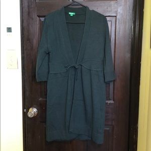 United colors of Benetton long green cardigan